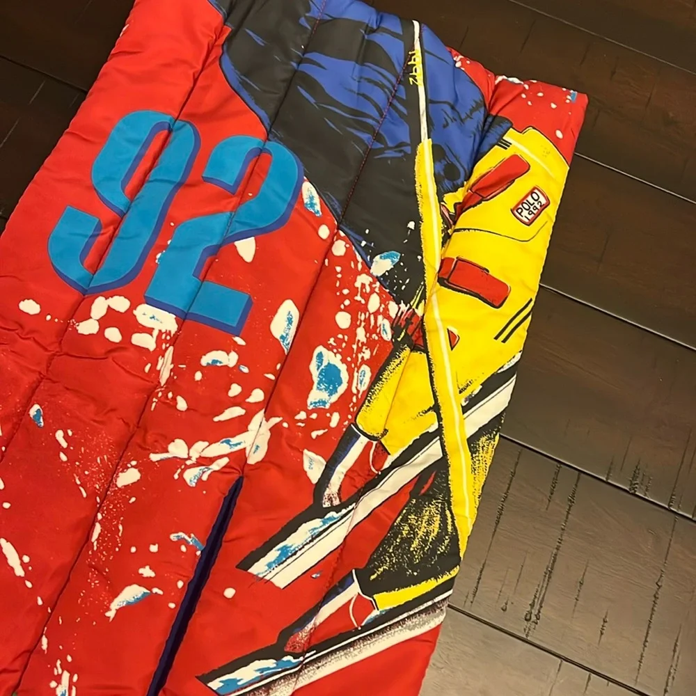 Polo Ralph Lauren Ski 92 1992 Winter Puffer Scarf new red blue Mens Women’s